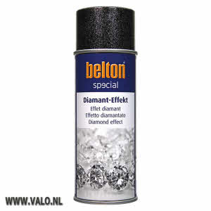 Spuitbus Diamant effect Zilver Belton 323202