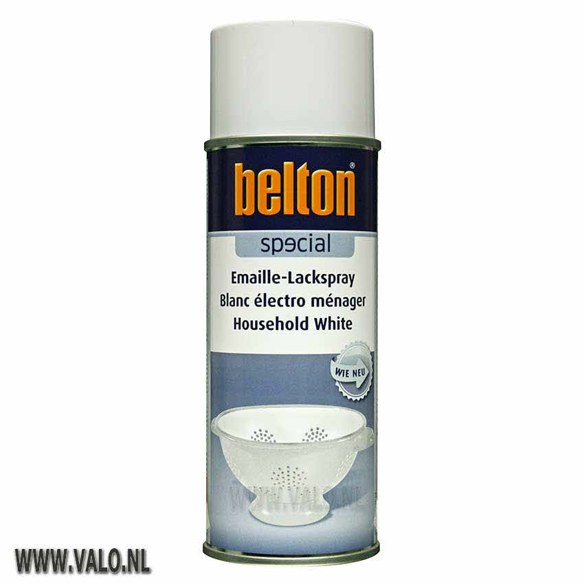 Spuitbus Emaille spray wit 400 ml Belton 323465