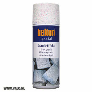 Spuitbus Graniet effect wit, Belton 323359