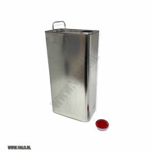 Leeg blik rechthoekig inhoud 5 liter