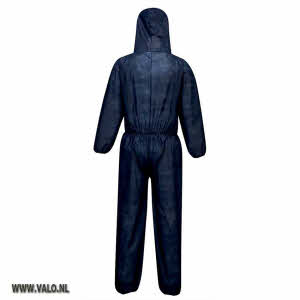 Wegwerp-overall-blauw-portwest-ST11NAR-Rear