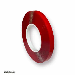 Dubbelzijdig tape (dun) transparant 12 mm x10 mtr.