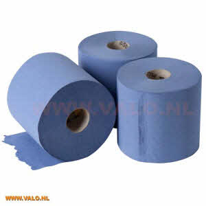 Poetspapier Midi blauw 20 cm x 300 meter, 6 rollen