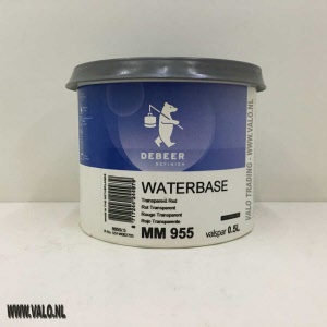 MM955 Waterbase 900+ Transp red 0,5 liter