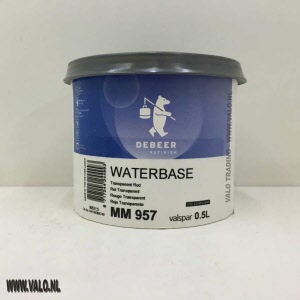 MM957 Waterbase 900+ Transp red 0,5 liter