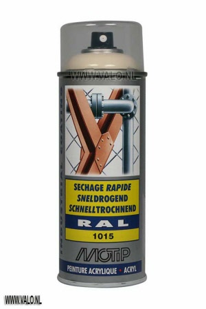 MoTip Industrial RAL 1015 Ivoor wit Spuitbus 400ml