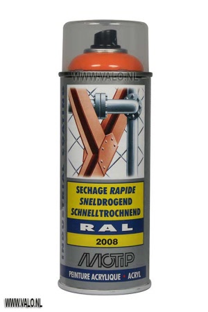 MoTip Industrial RAL 2008 Helder Oranje-Rood Spuitbus 400ml