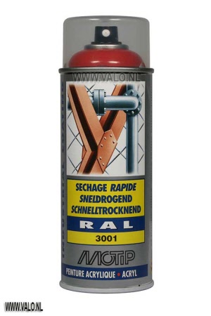 MoTip Industrial RAL 3001 Signaal Rood Spuitbus 400ml