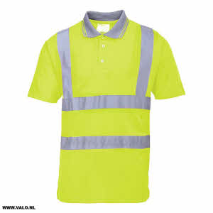 Poloshirt met reflectiestrepen Hi-Vis S477